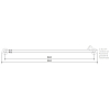 Decor Walther Classic HTE90 Полотенцедержатель 90см, подвесной, цвет: золото