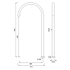 CEA Design FREE IDEAS Излив для раковины 60см., поворотный, цвет: нержавеющая сталь