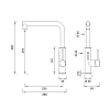CEA Design ETW Смеситель для кухни, 1 отв., с поворотным изливом, цвет: нержавеющая сталь