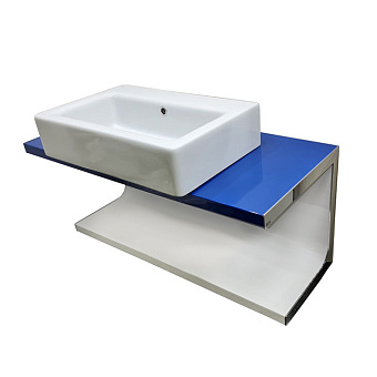 Roca Khroma Комплект базовый модуль 100см с раковиной Ceramica Althea 60см, цвет: синий