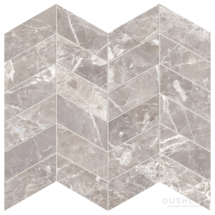Фото Provenza Unique Marble Керамогранит 30x30x0.95см, глазурованный, универсальная, цвет: Mosaico Arrows Moon Grey Lappato
