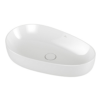 Villeroy&Boch Antao Раковина 65x40см, для установки на столешницу, CeramicPlus, без перелива, цвет: альпийский белый
