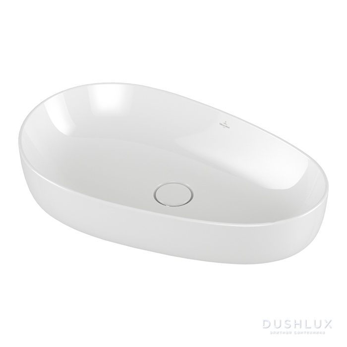 Фото Villeroy&Boch Antao Раковина 65x40см, для установки на столешницу, CeramicPlus, без перелива, цвет: альпийский белый