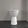 Villeroy&Boch Vicare Унитаз 36х49х46см., напольный, горизонтальный смыв (с полкой), DirectFlush, с антигрязевым покрытием CeramicPlus, цвет: альпийский белый