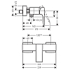 Hansgrohe Metropol Смеситель для душа, настенный, цвет: черный матовый