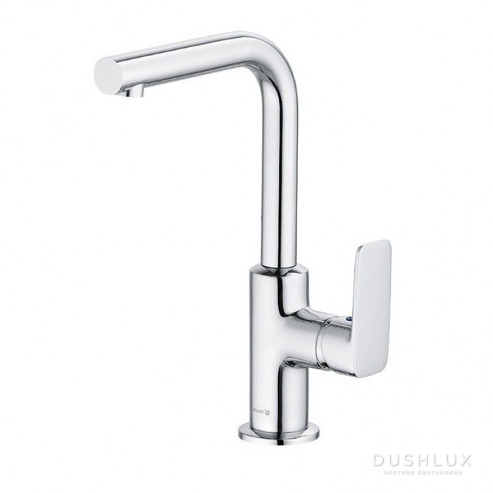 Фото Kludi Pure&Style Смеситель для раковины, на 1 отв., управление сбоку, цвет: хром