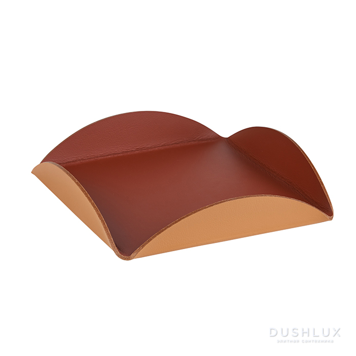 ADJ Подставка для сервировки, 25x25 см., цвет: бордо/коньяк