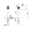 Treemme 3.6mm Смеситель для раковины, 1 отв., цвет: нержавеющая сталь
