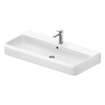 Duravit Qatego Раковина 100x47 см, 1 отв., накладная, цвет: белый