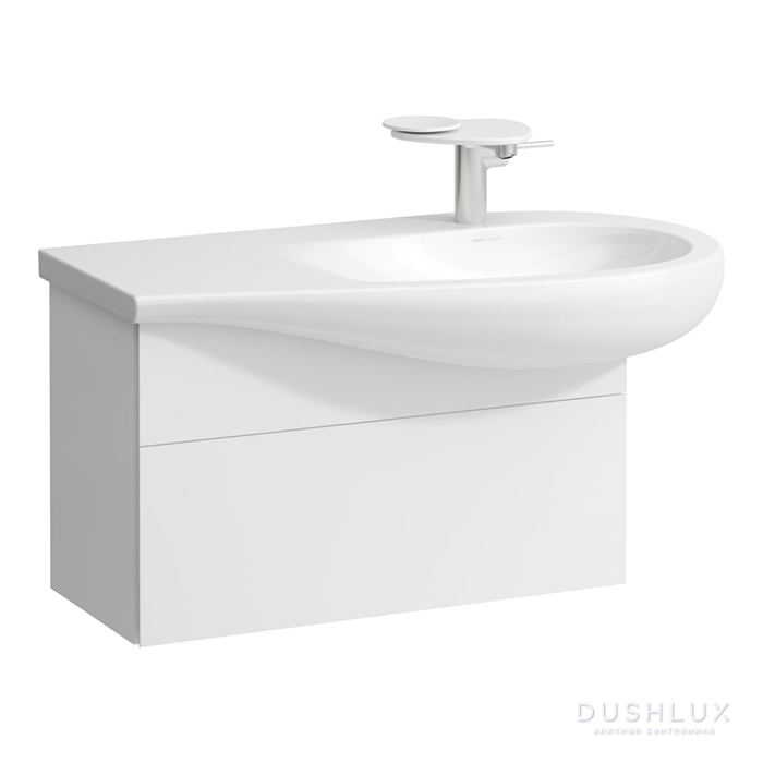 Фото Laufen Alessi One Тумба 90x50см., подвесная, с раковиной, 1 ящик, цвет: белый матовый