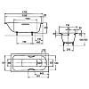 Kaldewei Saniform Plus Mod 371-1 Ванна 170x73x41см., цвет: белый