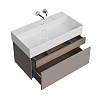 Kerama Marazzi Logica Тумба 86.8x46x40.3см., подвесная, 2 ящика, цвет: песчаный