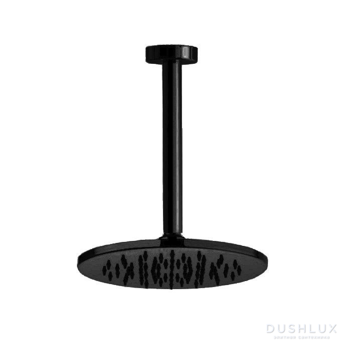 Фото Webert Shower Set Верхний душ 20см, потолочный, сталь, цвет: черный