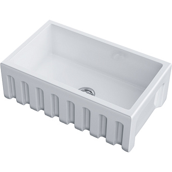 Omoikiri Mikura 76 Кухонная мойка 76x25,4x46см.,встраиваемая, цвет: белый глянцевый