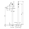 Cisal X32 Смеситель для ванны, напольный, с ручным душем, цвет: Inox spazzolato