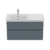 Ideal Standard Finesse Тумба с раковиной 100x50см, подвесная, SX, 2 ящика, 1 отв., цвет: пепельно-голубой матовый