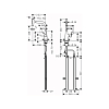 Hansgrohe Metris M71 Смеситель для кухни, на 1 отв, поворотный излив 208мм с вытяжным душем, 2jet, h238мм, sBox кнопка вкл/выкл,, цвет: под сталь