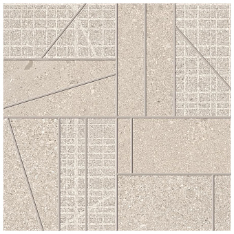 Ergon GrainStone Керамогранит 30x30x0.95см, универсальная, глазурованный, цвет: Mosaico Big mix Sand naturale