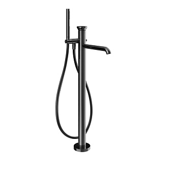 Gessi Origini Смеситель для ванны, напольный, с ручной лейкой, цвет: Black Metal PVD