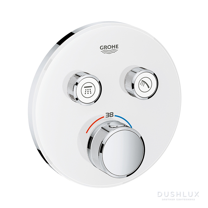 Фото Grohe Grohtherm SmartControl Термостат для встраиваемого монтажа на 2 выхода, цвет: хром
