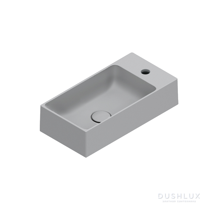 Фото Catalano Premium Раковина 50x25см, с 1 отв., цвет: Cemento Satinato