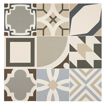 Emilceramica Be-Square Керамогранит 20x20x0,95см., универсальный, неглазурованный, цвет: Bedecor Concrete MIX