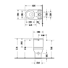 Duravit No.1 Унитаз-моноблок 36.5x65.5см, напольный, безободковый, цвет: белый