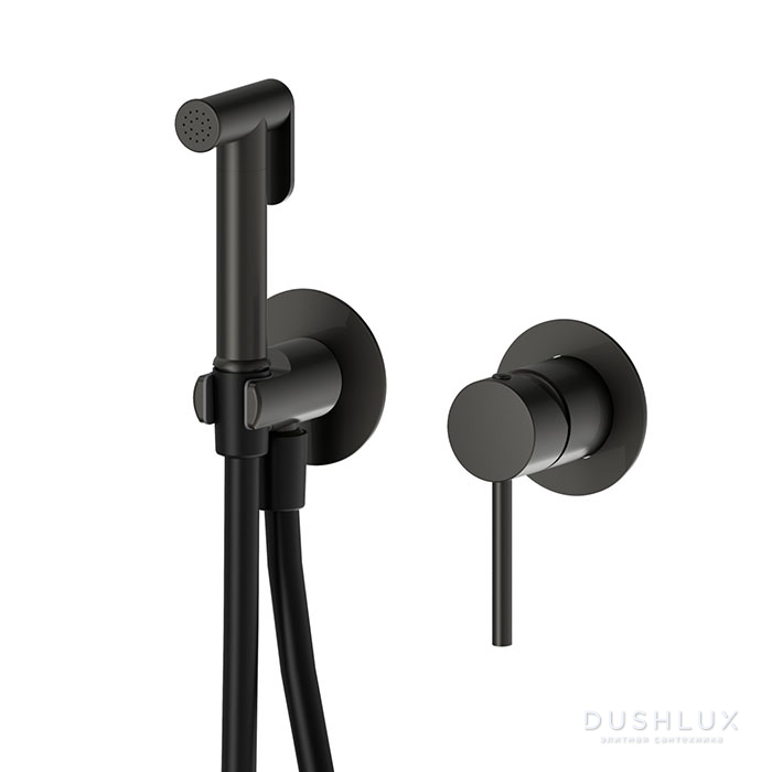 Фото Newform Set doccia Гигиенический душ, встраиваемый, цвет: carbon satin