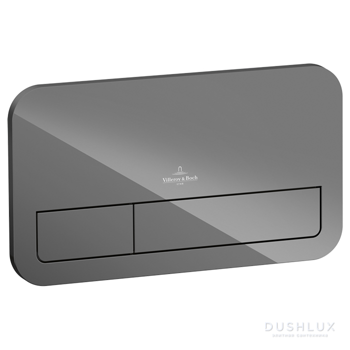 Фото Villeroy & Boch ViConnect, Кнопка смыва, размер 269 x 161 x 13 mm, цвет: серый