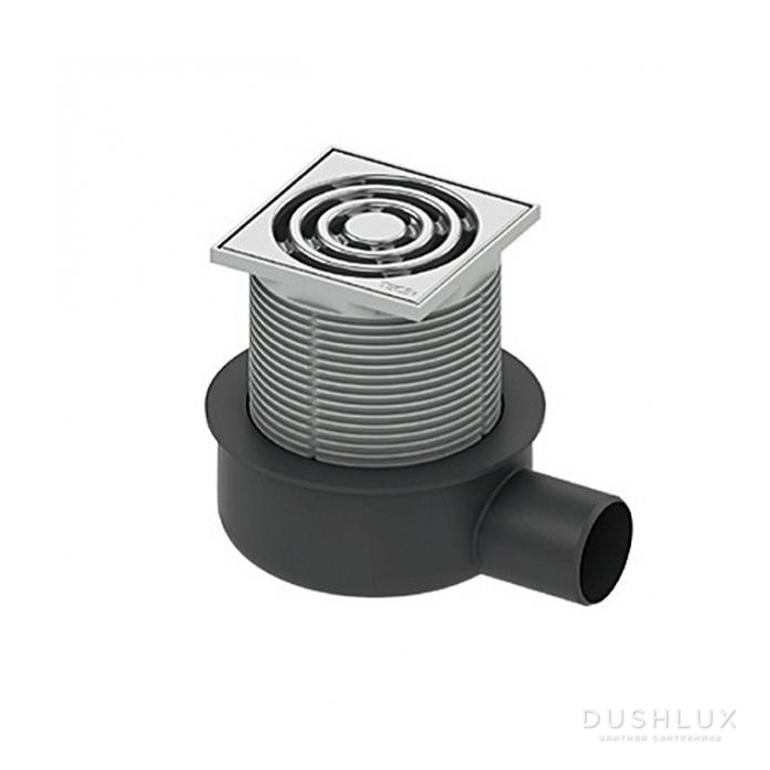 TECE Трап низкий горизонтальный с декоративной решеткой из нерж. стали ...