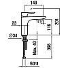 Laufen Cityplus Смеситель для раковины, 1 отв., с донным клапаном, цвет: хром