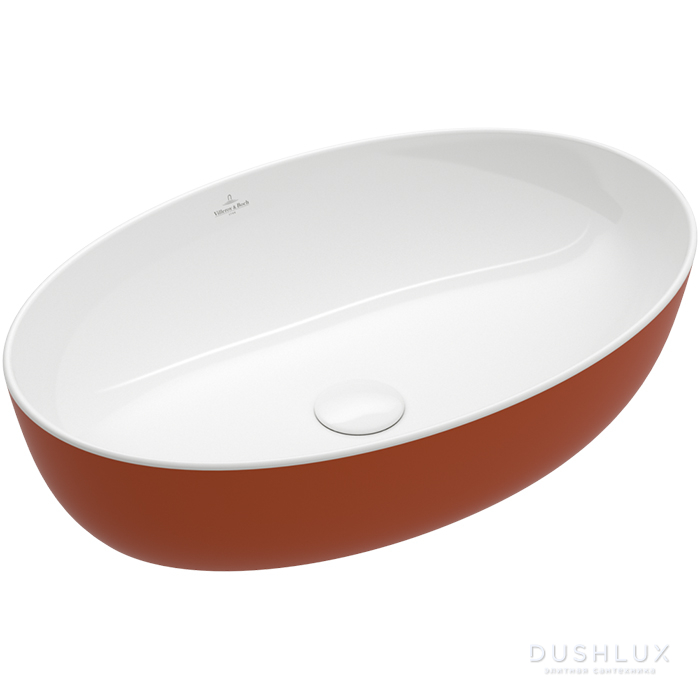 Фото Villeroy&Boch Artis Раковина 61x41x13см., накладная, цвет: Rust