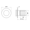 Newform Set doccia Запорный вентиль, цвет: PVD Br. Stainless Stell