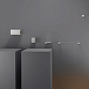 CEA Design DUET Полотенцедержатель 45см, подвесной, цвет: нержавеющая сталь