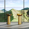 Dea Design Pedestal Basin Раковина 48x48x88см., напольная, без отв., Glasstech, прозрачная смола, цвет: Sunset R1
