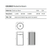 Dea Design Pedestal Basin Раковина 45x45x90см., напольная, без отв., Solid Surface, цвет: White №18