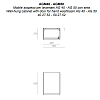 Simas Agile Тумба подвесная 40x27xh51 см, для раковины AG40., 1 дверца, цвет: BARRIQUE