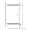 Devon&Devon Élysées Boiserie Керамическая плитка 40x80см, настенная, eb70, цвет: white glossy