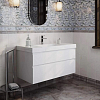 Kerama Marazzi Cubo Раковина подвесная 101х48.5см., с отверстием под смеситель, цвет: белый глянцевый