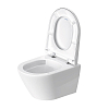Duravit D-Code Унитаз 37x48см., подвесной, безободковый, с сиденьем микролифт, цвет: белый глянцевый