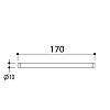 Ritmonio Elementa Fittings Пруток L=17см., цвет: Brushed