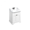 Burlington Classic Тумба с раковиной, 65x57.5см, напольная, с двумя дверцами, цвет: белый