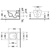 Duravit Me by Starck Комплект: унитаз подвесной, безободковый, покрытие Durashield, сиденье SoftClose, цвет: белый