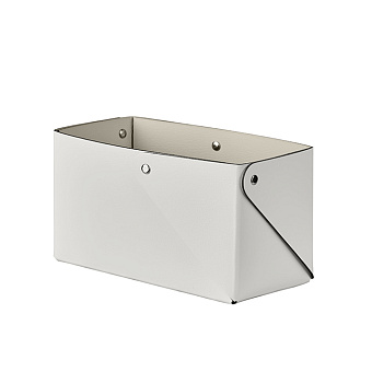 Colombo Adj Коробочка MIU, 7x14H8 см , цвет: белый/панна котта