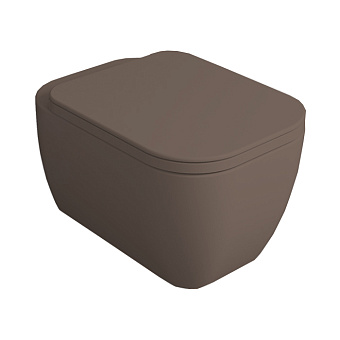 Simas Henges Унитаз подвесной 38x55см.,безободковый, цвет: moka matt (без   креплений F85)
