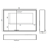 EMCO Prestige2 Зеркальный шкаф 63.9x98.7см., настенный, LED-подсветка, 2 двери, 2 полки, розетка, правый, с EMCO light system