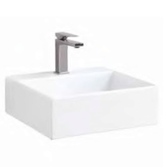 Artceram QUADRO Раковина 50х48 см, 1 отв., со слив-переливом, цвет: белый