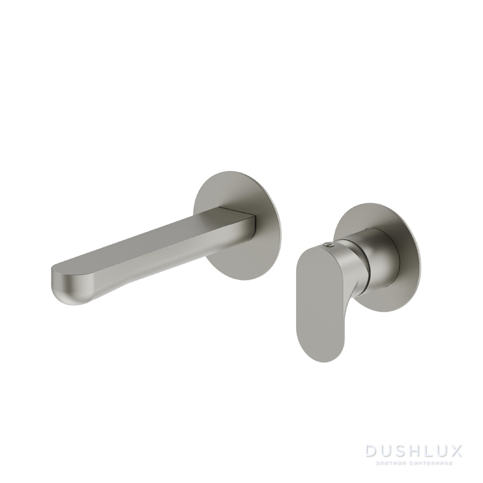 Фото Newform Linfa II Смеситель для раковины, встраиваемый, цвет: titanium satin