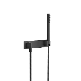 Dornbracht Symetrics Душевой гарнитур со шлангом, настенный, цвет: чёрный матовый