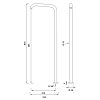 CEA Design MILO360 Излив для раковины 63см., высокий, поворотный, цвет: нержавеющая сталь